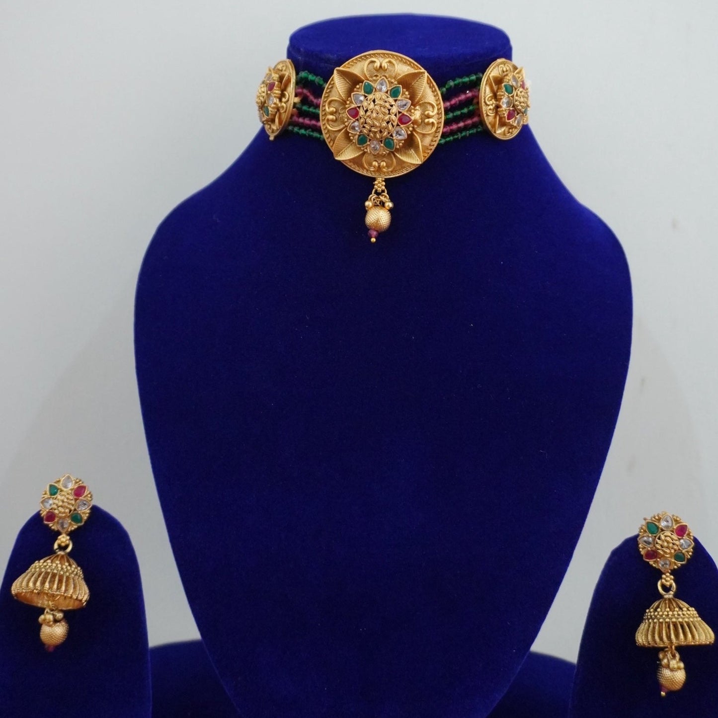 Antique choker set kundan