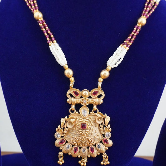 DIVA Antique Kundan Long Neckalce