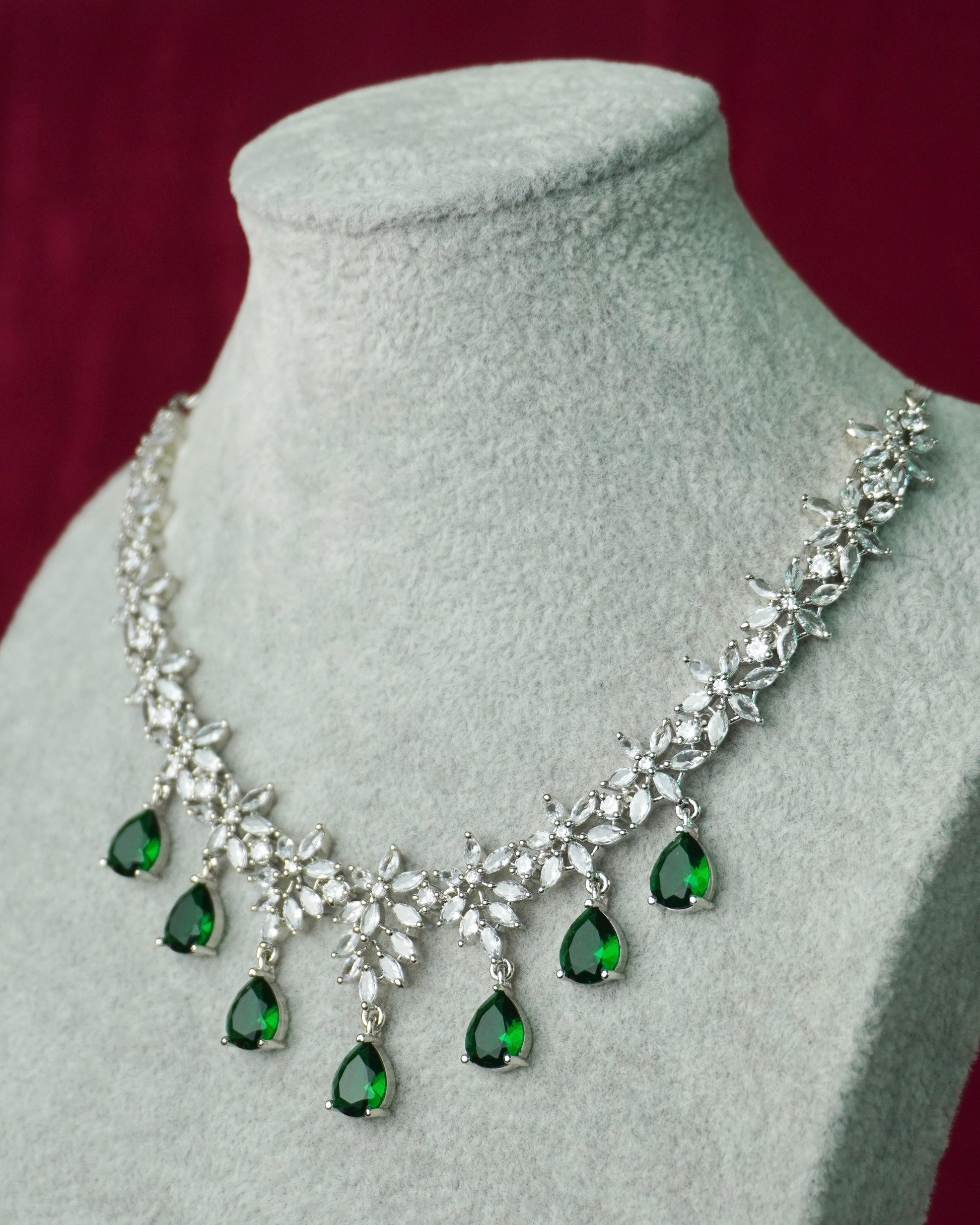 Dark Green AD Necklace