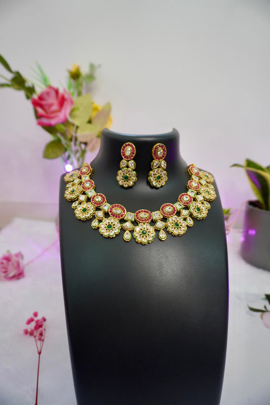 designer kundan necklace set