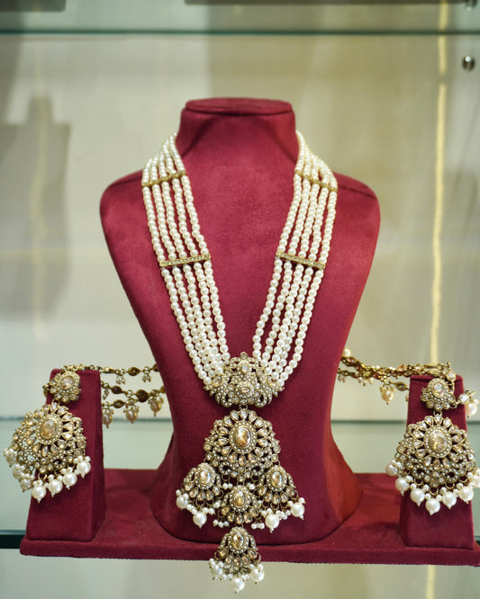 Namasvi's Kundan Pendant Pearl Necklace