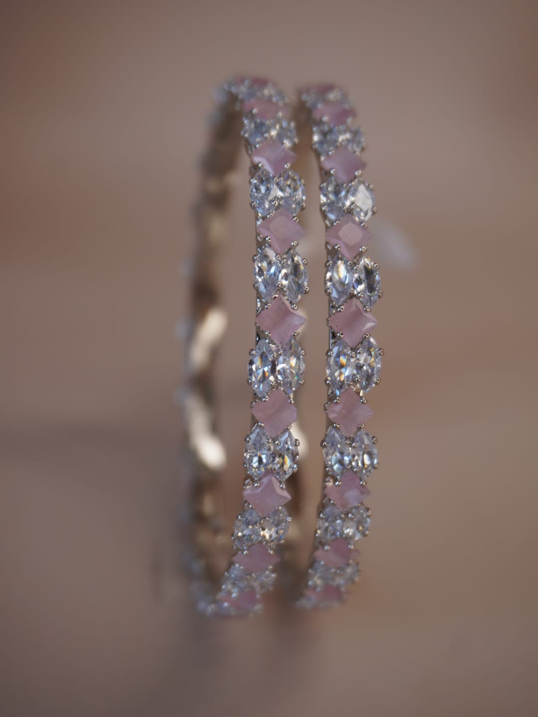 Sharmila American Diamond Rose Bangles