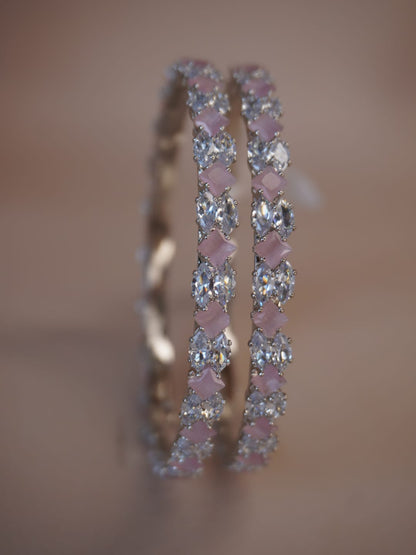 Sharmila American Diamond Rose Bangles