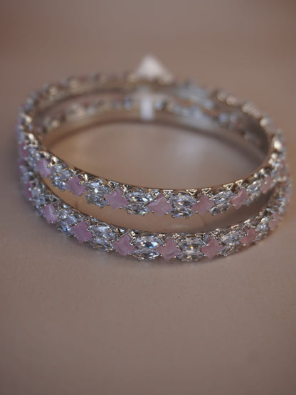 Sharmila American Diamond Rose Bangles
