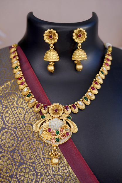 meenakari antique jewellery set