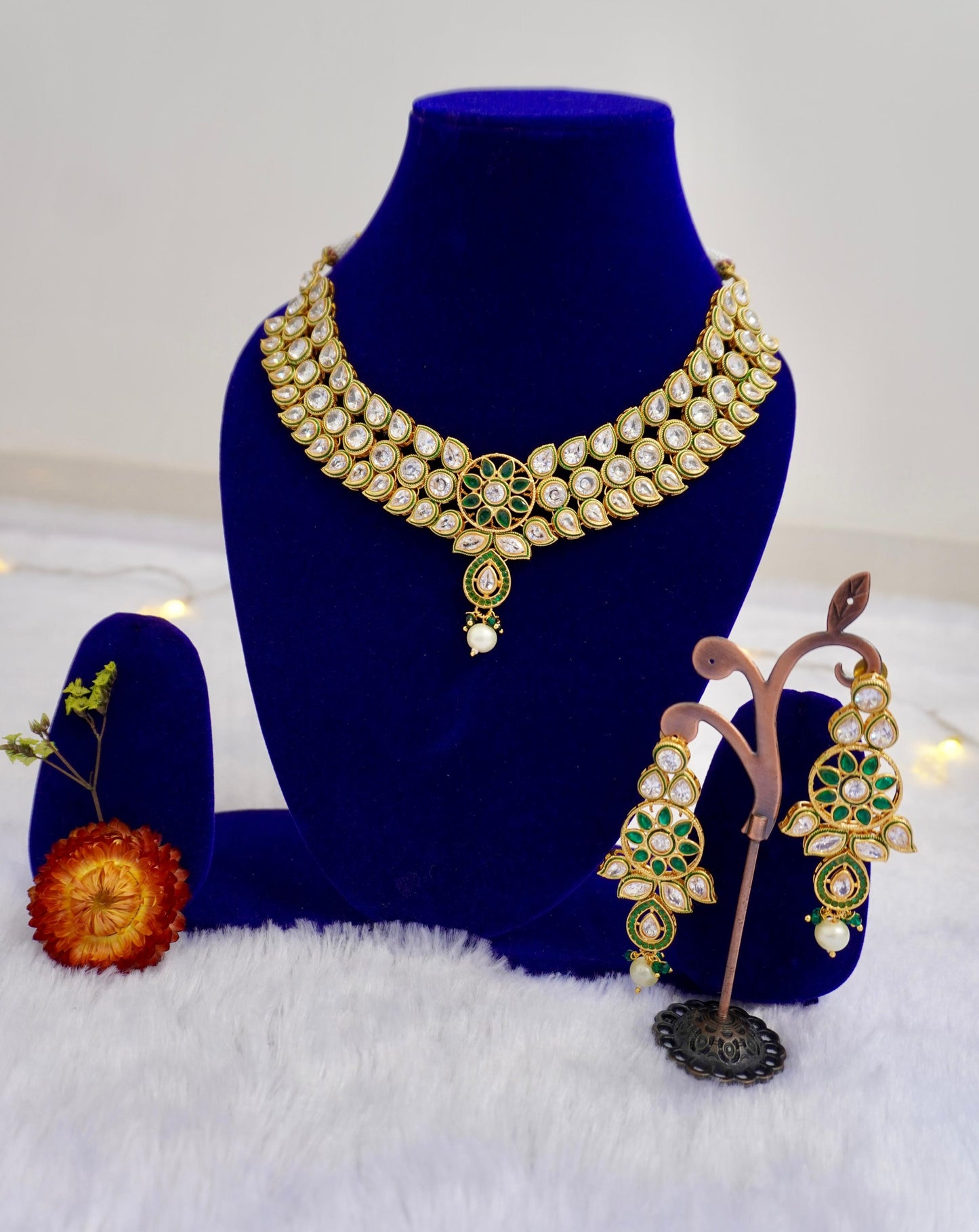 Kundan Necklace Set AGK014