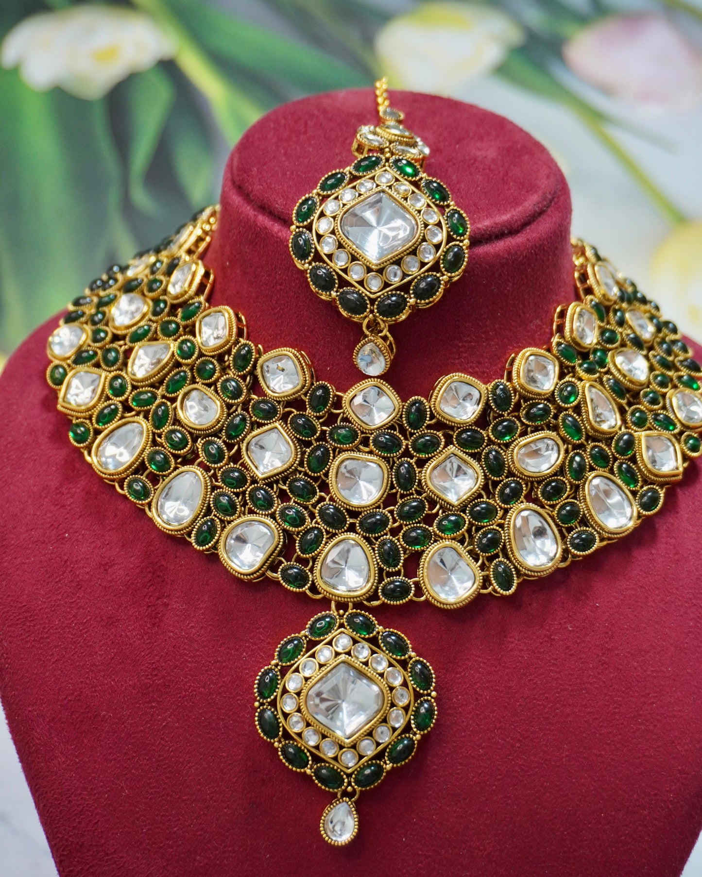 Esha's Kundan necklace set K094