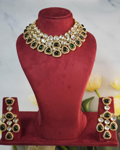 Riya's Kundan necklace set K095