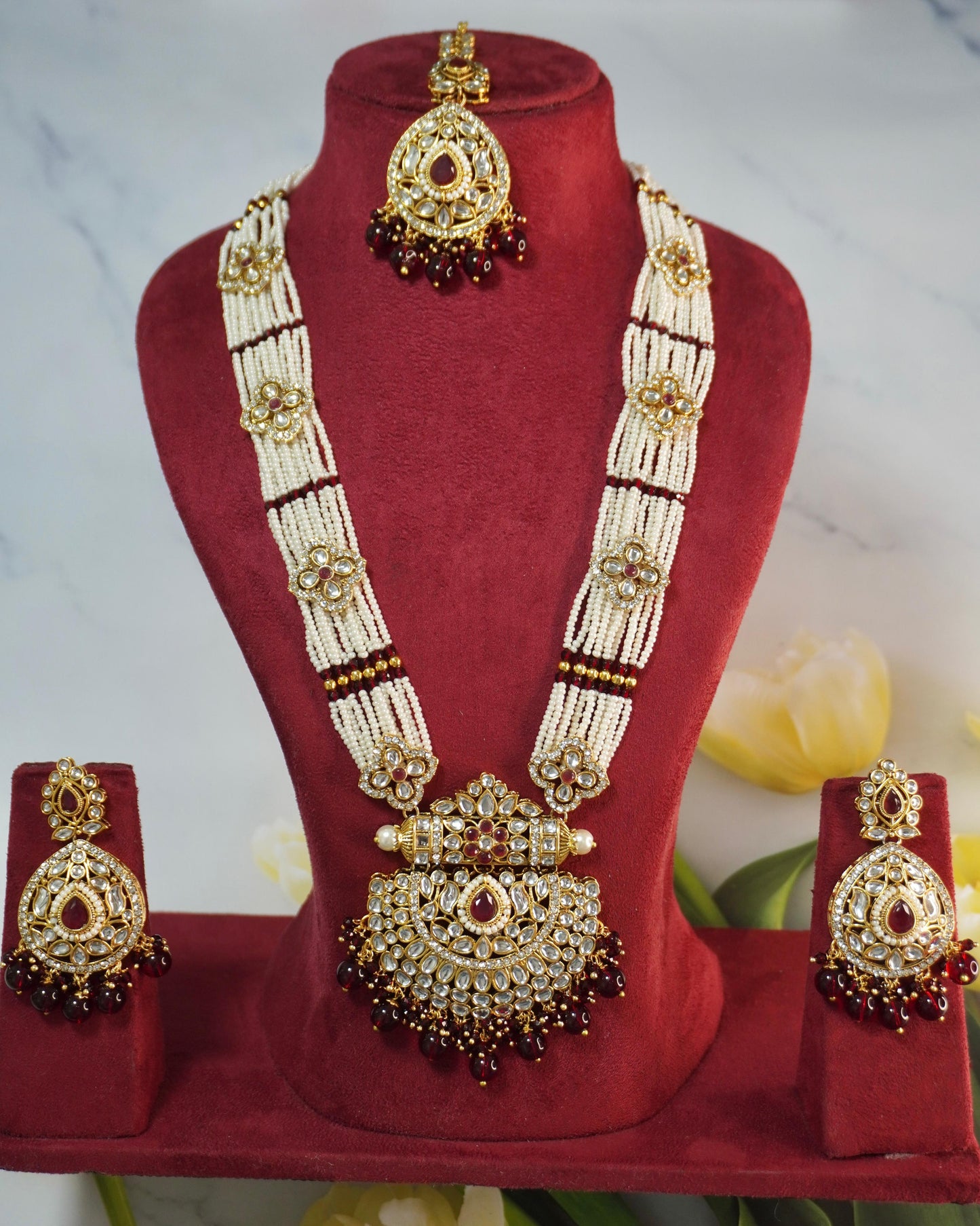 Asma's Kundan necklace set K098