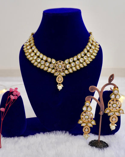 Kundan Necklace Set AGK014