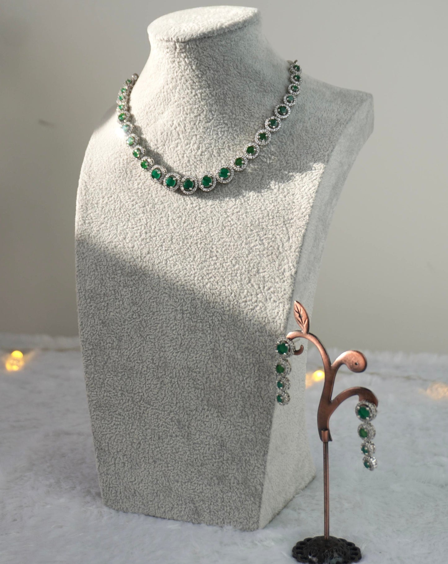 green ad necklace set 037