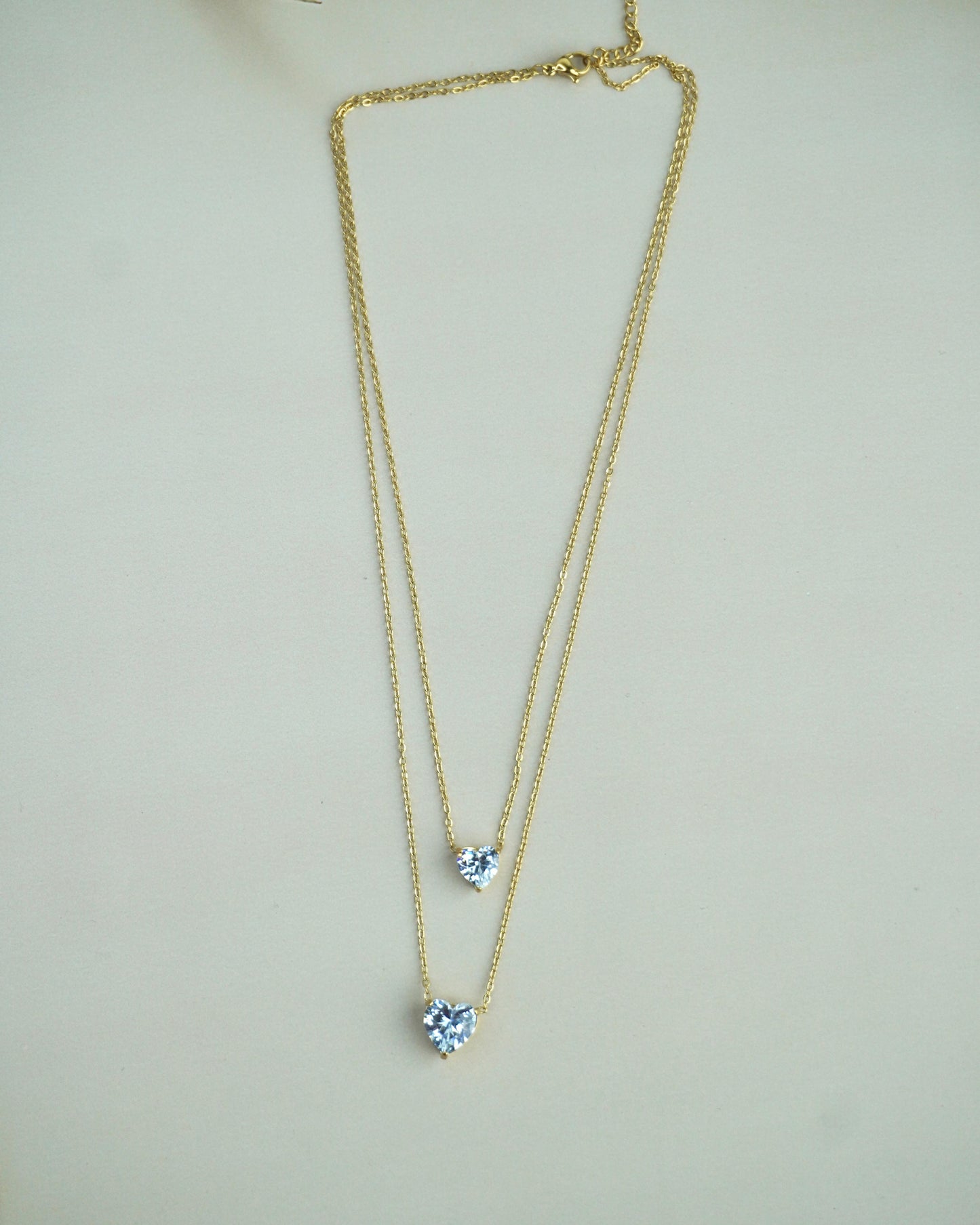 Layered Heart  Necklace C002