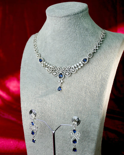 Dark Blue Short AD Necklace