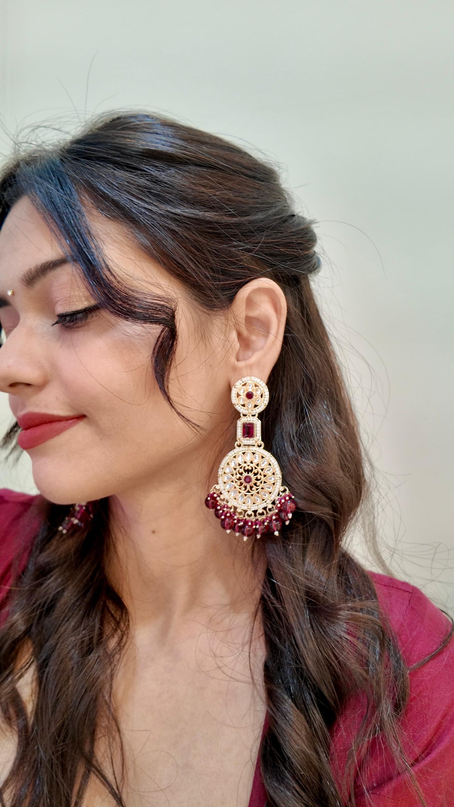 Kundan Jhumka Earrings JK001