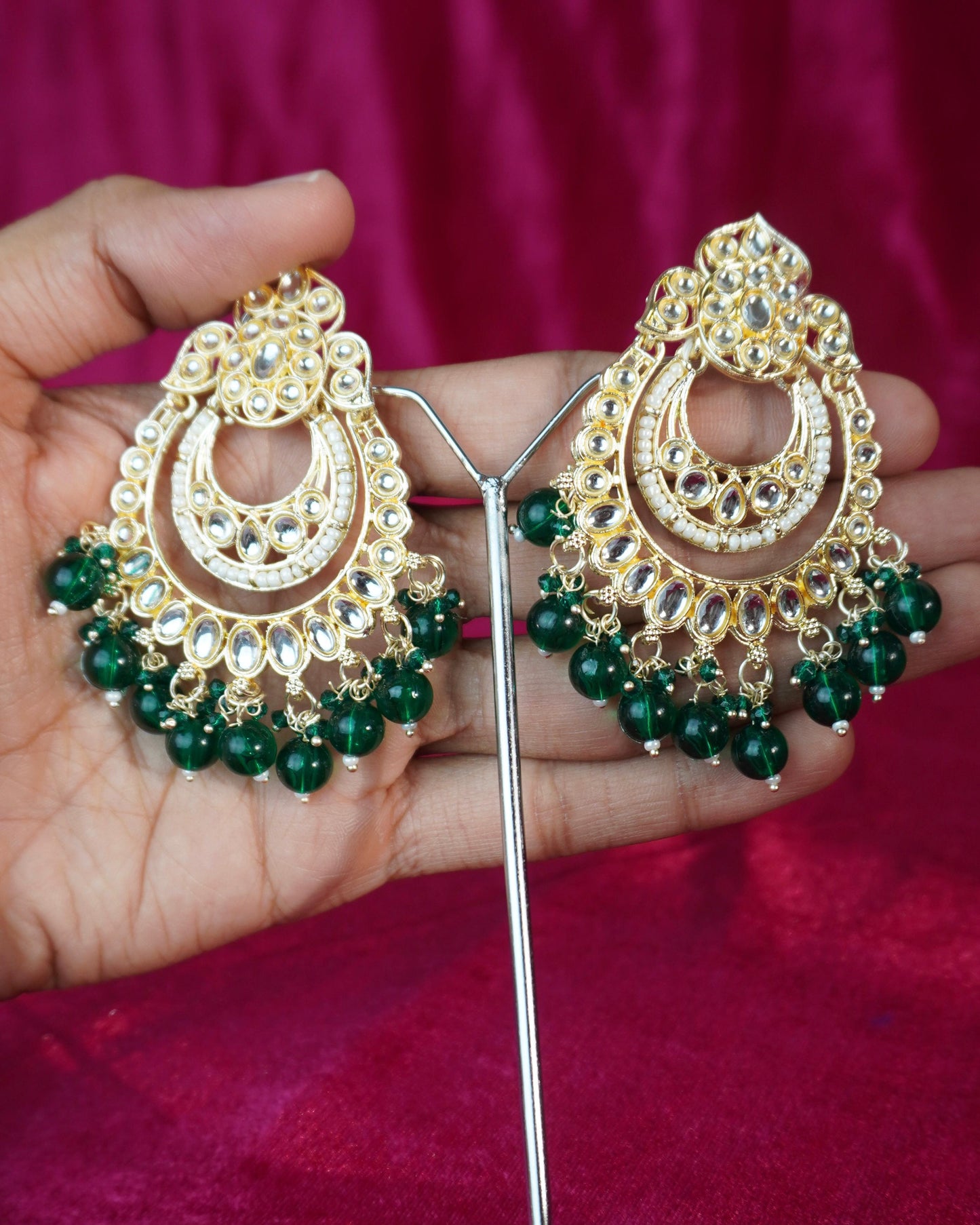 Kundan Jhumka Earrings JK010