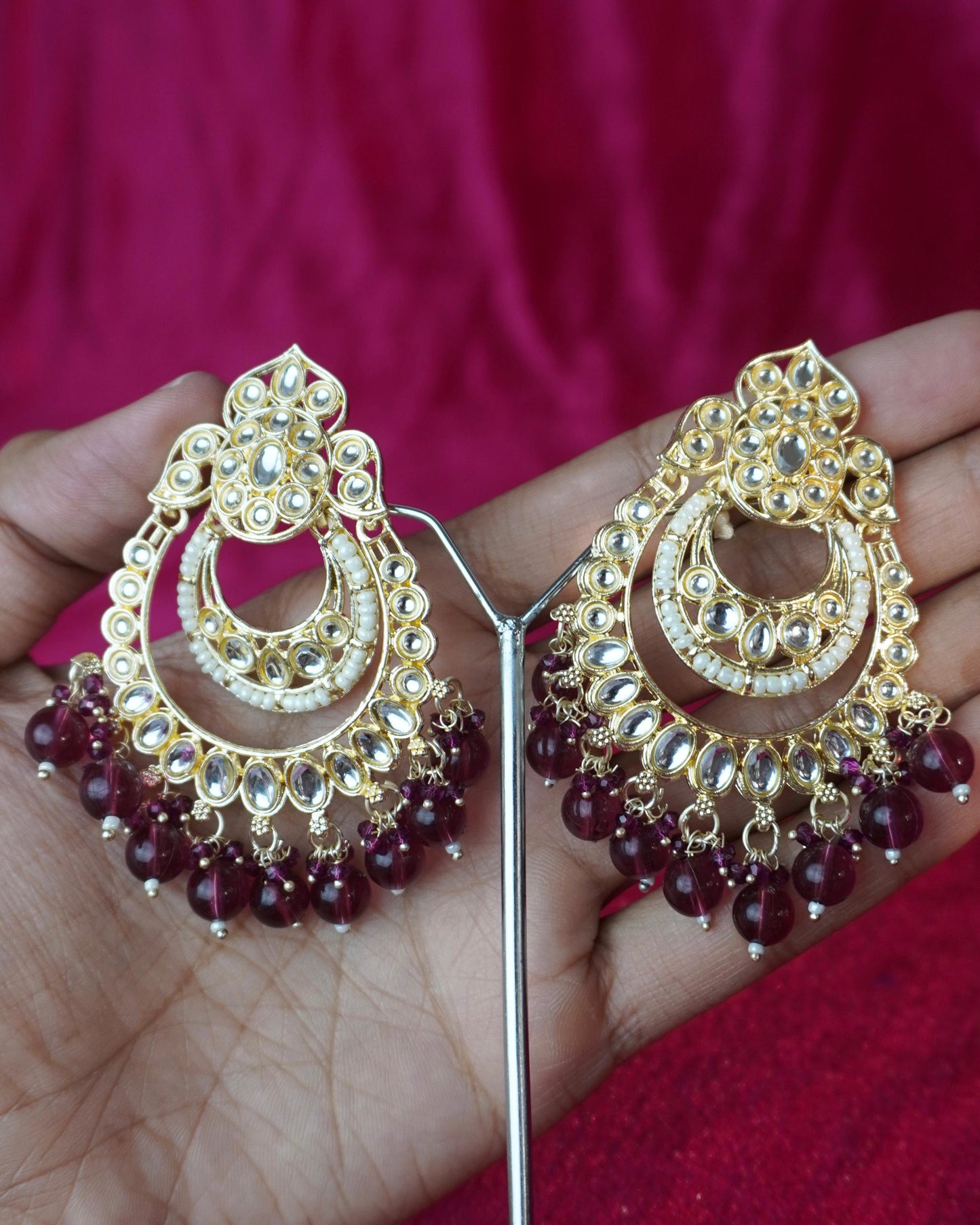 Kundan Jhumka Earrings JK010