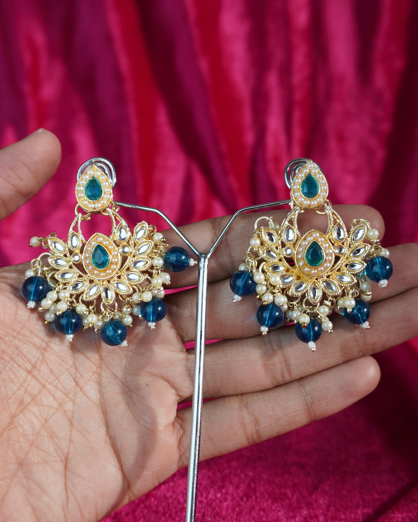 Kundan Jhumka Earrings JK007