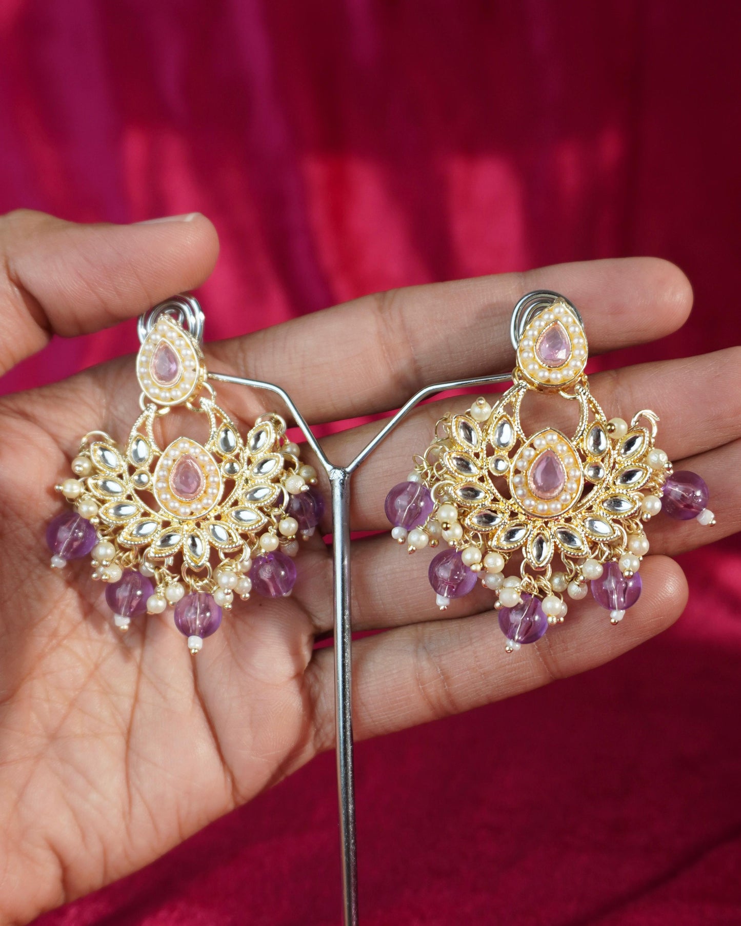 Kundan Jhumka Earrings JK007