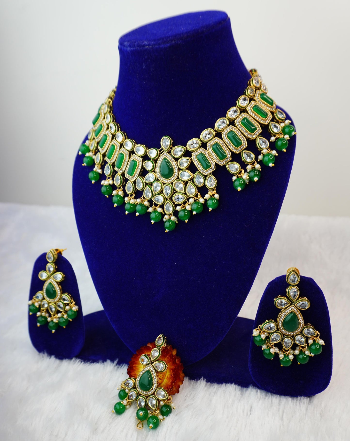 Kundan Necklace Set K043