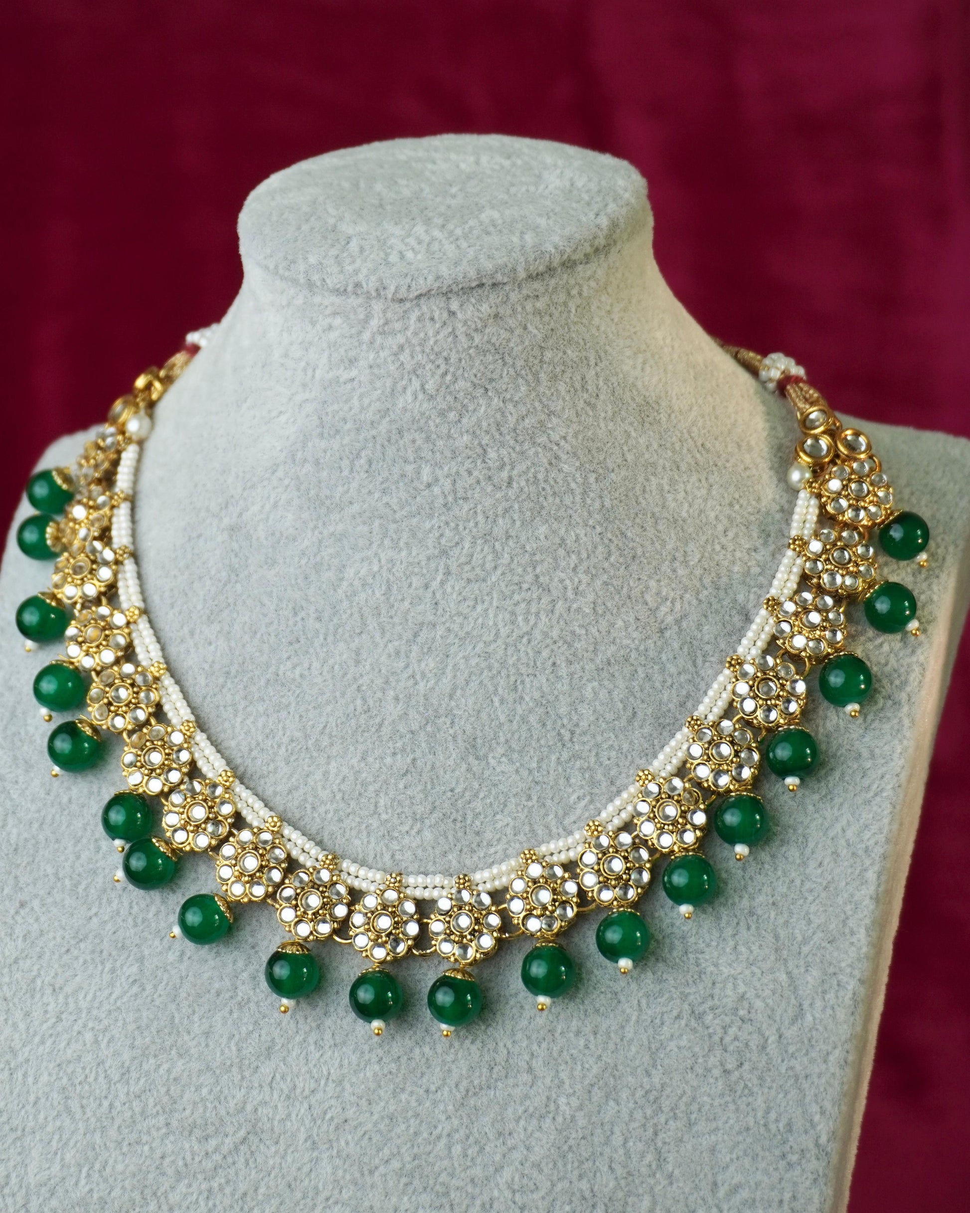 Green Kundan Necklace