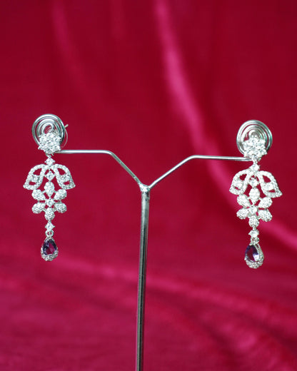 voilet ad earrings