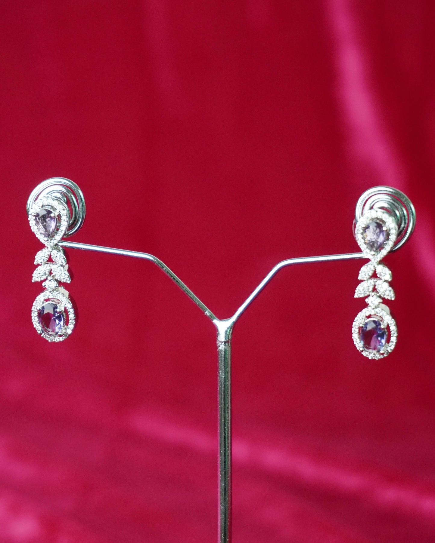 silver ad earrings